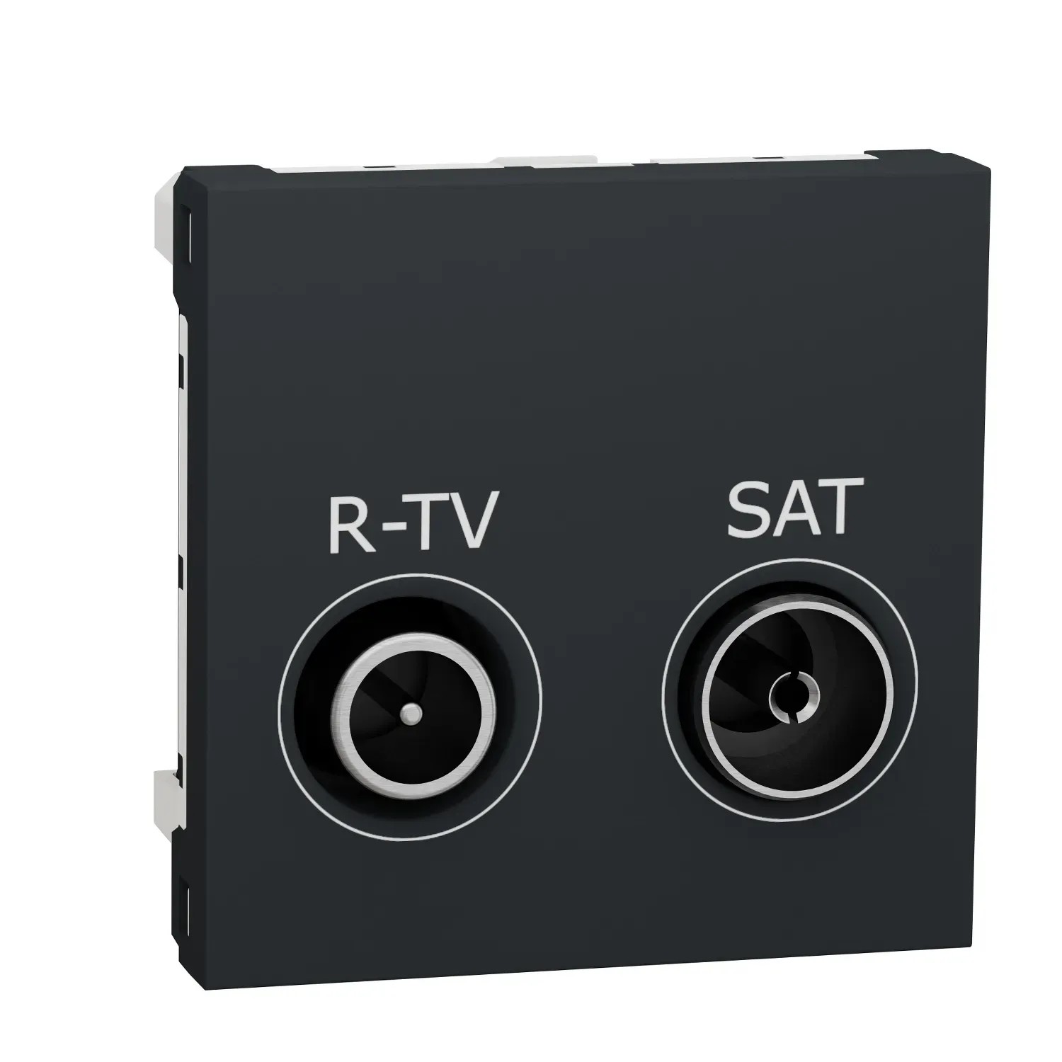 E-shop Schneider Electric Zásuvka TV+R+SAT koncová 2dB Unica, 2M, antracitová