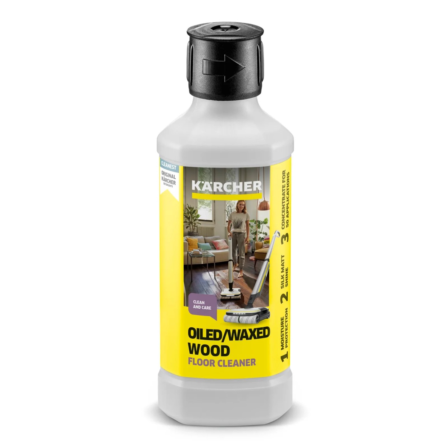 E-shop Kärcher Podlahová starostlivosť pre drevo olejované/voskované RM 535, 500 ml
