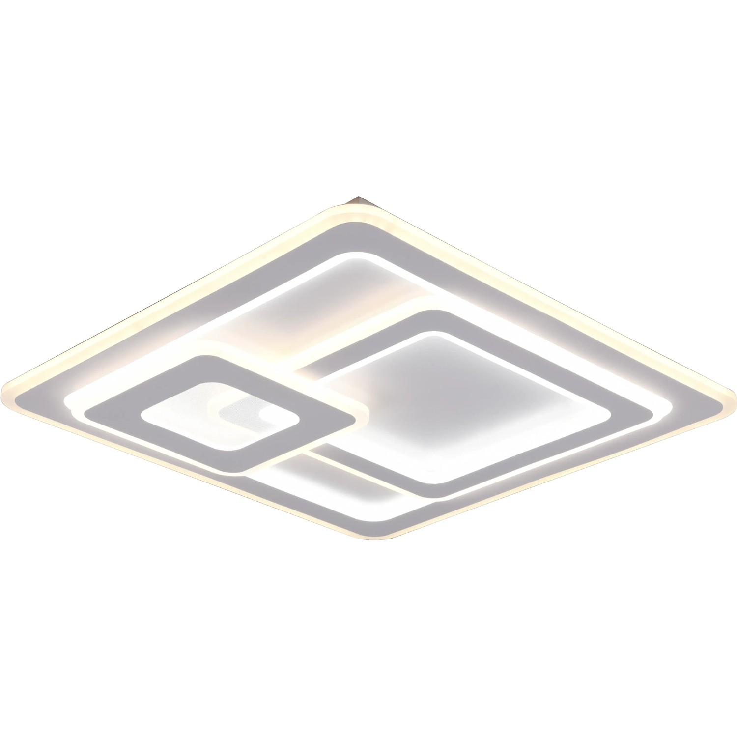 E-shop TRIO LED stropné svietidlo MITA biel.mat. 76W 9250 lm 2700-6000 K 51 x 51 x 7 cm