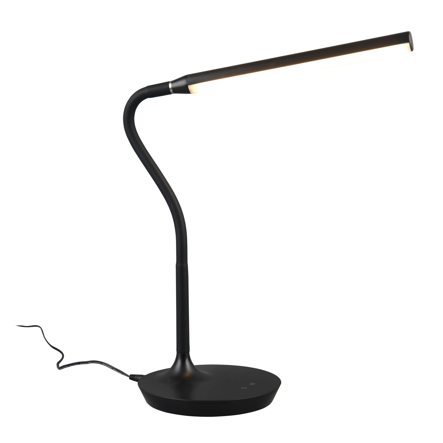 E-shop Reality Stolová LED lampa Toro, 5W, 700lm, 3000-6000K, čierna, 38 x 16,4 x 35 cm