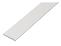 Plochá tyč 2 mm x 20 mm x 1000 mm biela