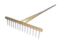 Hrable drevené, 14 plastových kolíkov, 48 cm Hrable drevené, 14 plastových kolíkov, 48 cm