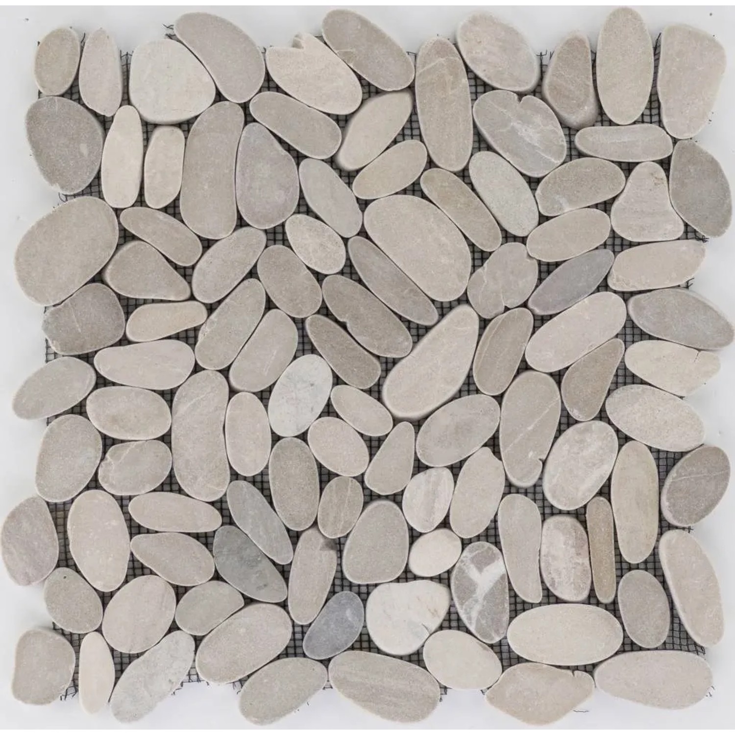E-shop Euro Stone Kamenná mozaika Kiesel Tan Flat 30,5 x 30,5 cm
