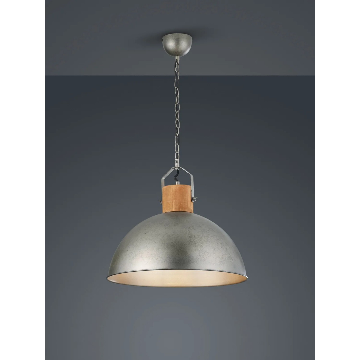E-shop Trio Stropné svietidlo Delhi antický nikel 1-ramenné vintage E27