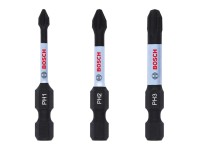 Bosch Súprava skrut. nástavcov Impact Control PH1, PH2, PH3, 3 ks, 1/4