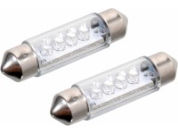Compass Autožiarovka 4 x LED sufit, 12 V biela, 2 ks