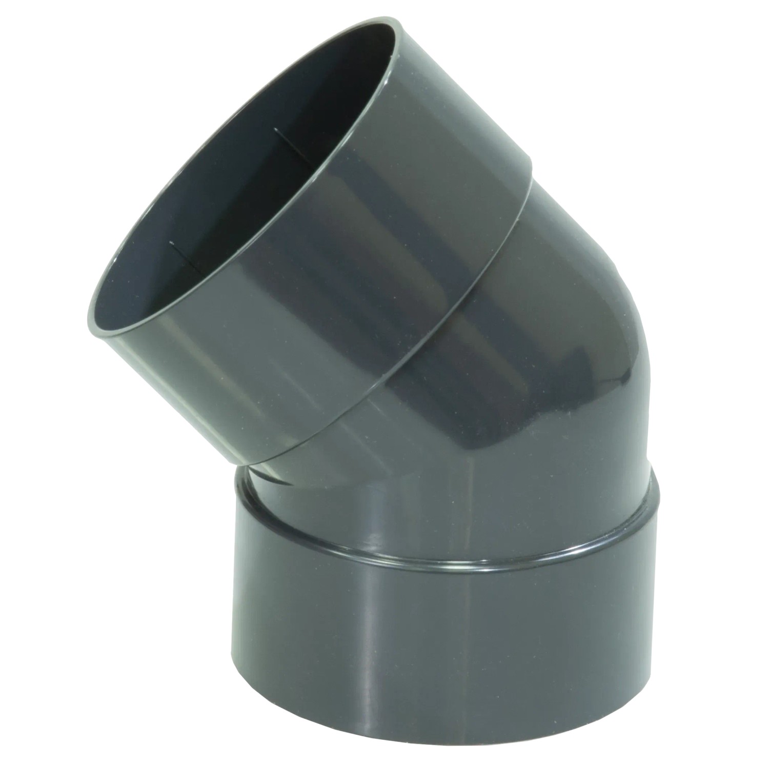 E-shop Budmat Koleno dvojhrdlové 67° ProAqua 75/63 mm, antracitová