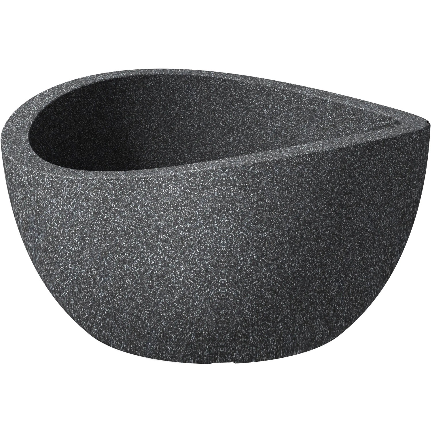E-shop Scheurich Žardinka WAVE GLOBE BOWL Black-Granite 21 x 25/39,9 cm
