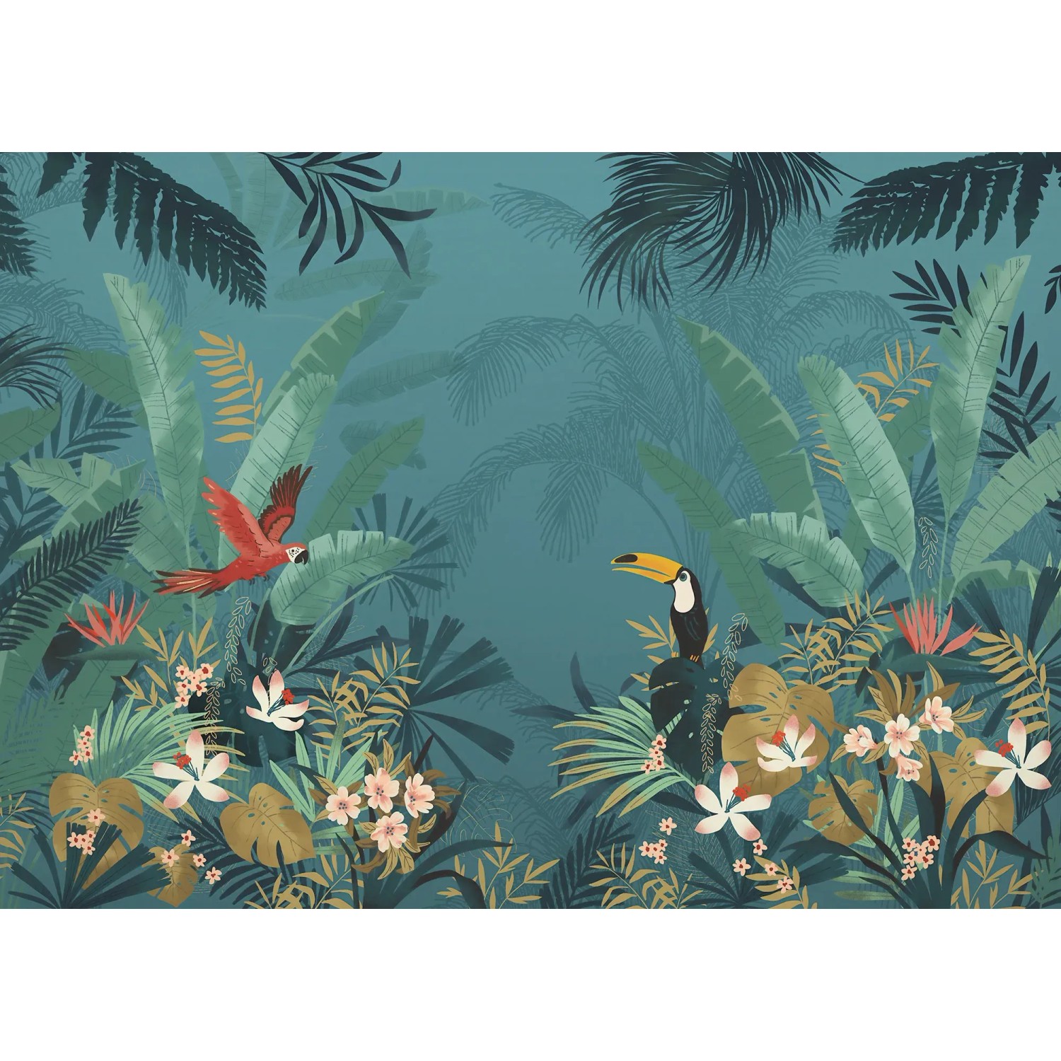 E-shop Komar Vliesová fototapeta Enchanted Jungle 350 x 250 cm