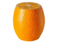 Boltze Dekoratívny taburet Orange, oranžová, pr. 39,5 x 41,5 cm