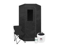SANOTECHNIK Prenosná parná sauna KPS90 čierna max. 60 °C/1600 W, 90 x 90 x 190cm