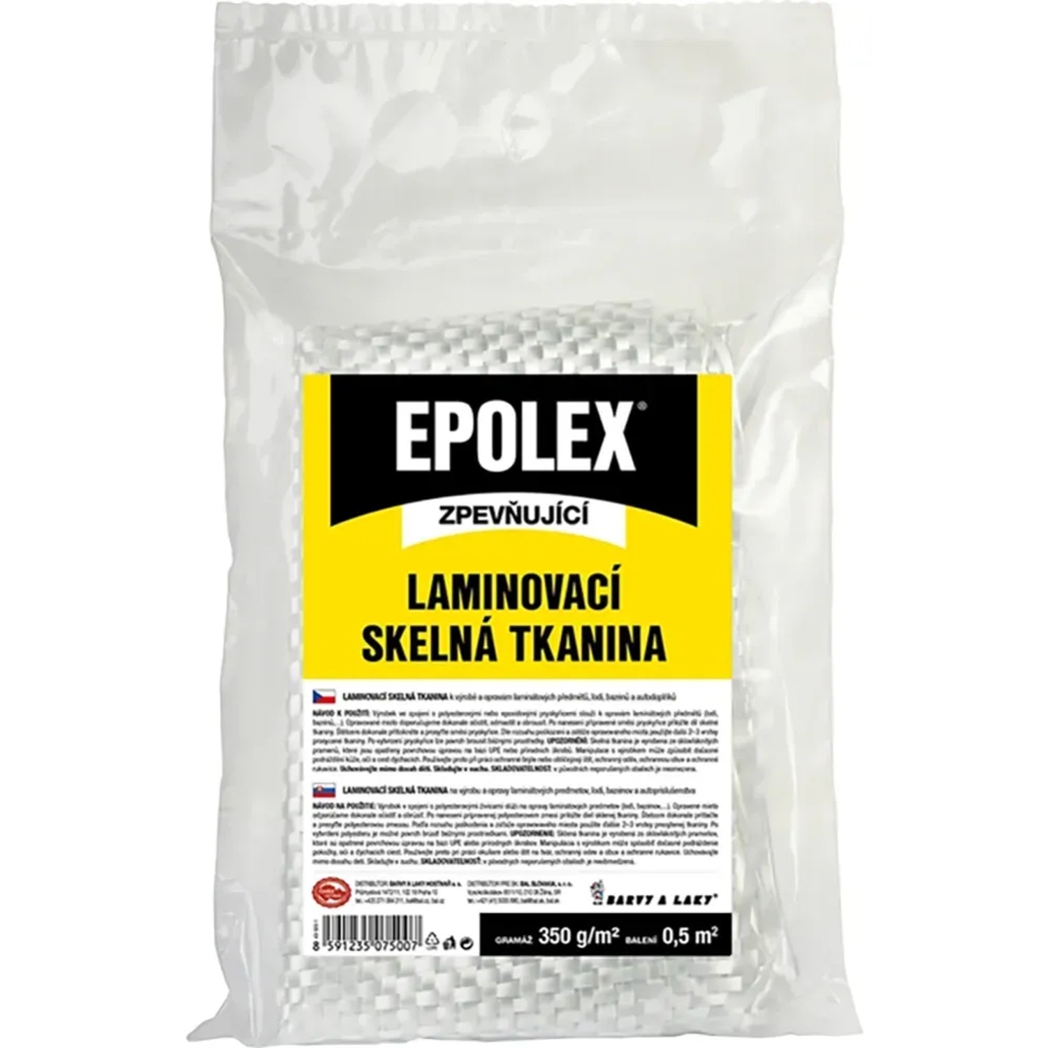 E-shop EPOLEX Laminovacia sklená tkanina 350 g/m2, 0,5 m2