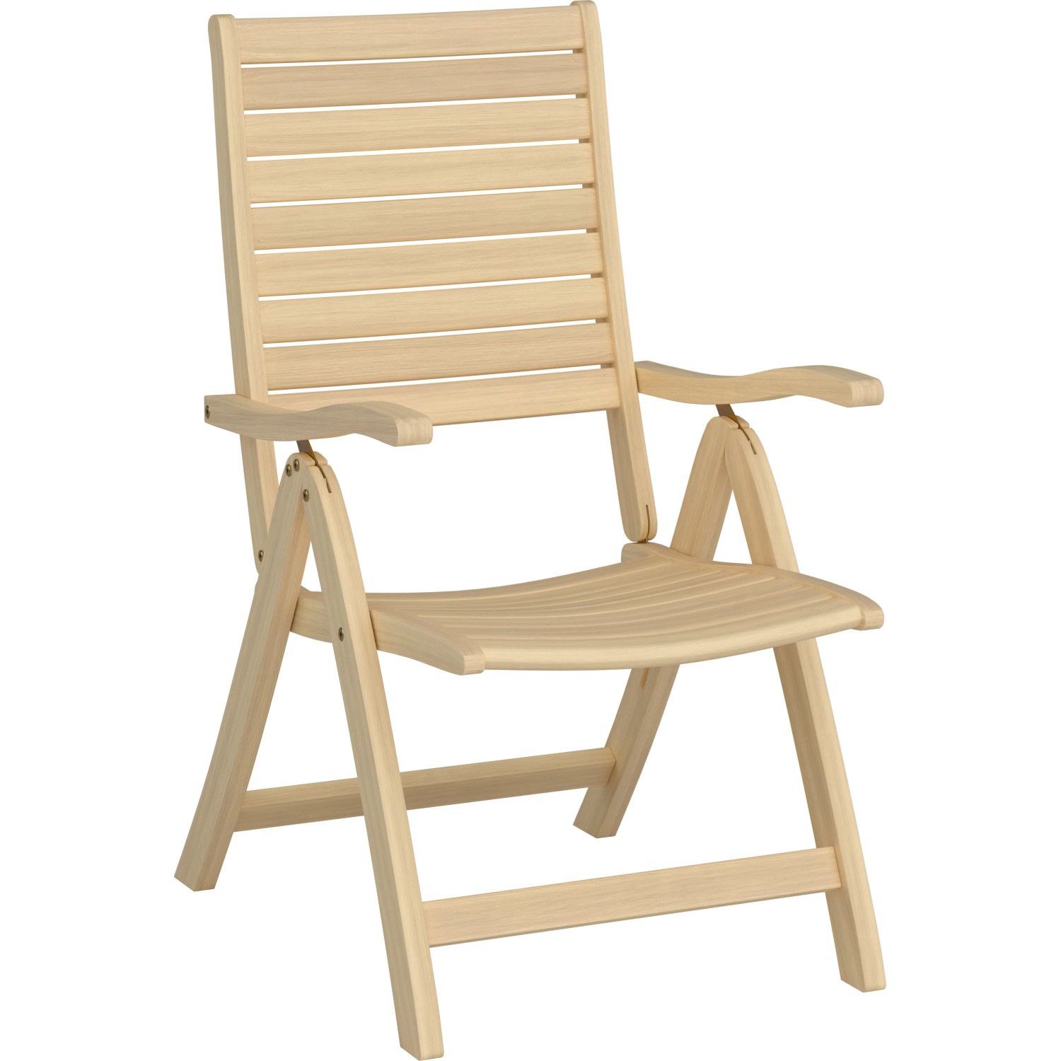 E-shop OBI Polohovateľná záhradná stolička Canston agátové drevo 82-106 x 60 x 75-101cm