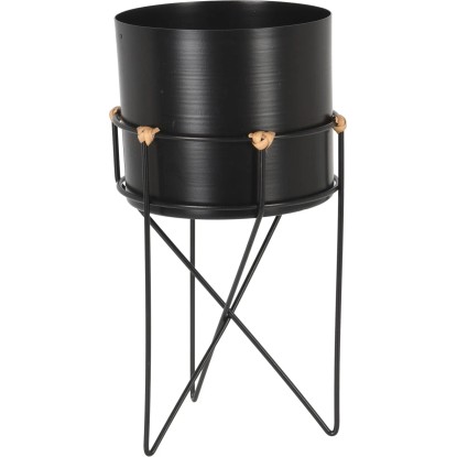 Koopman Stojan na rastliny kovový čierny pr. 17 x 31,5 cm