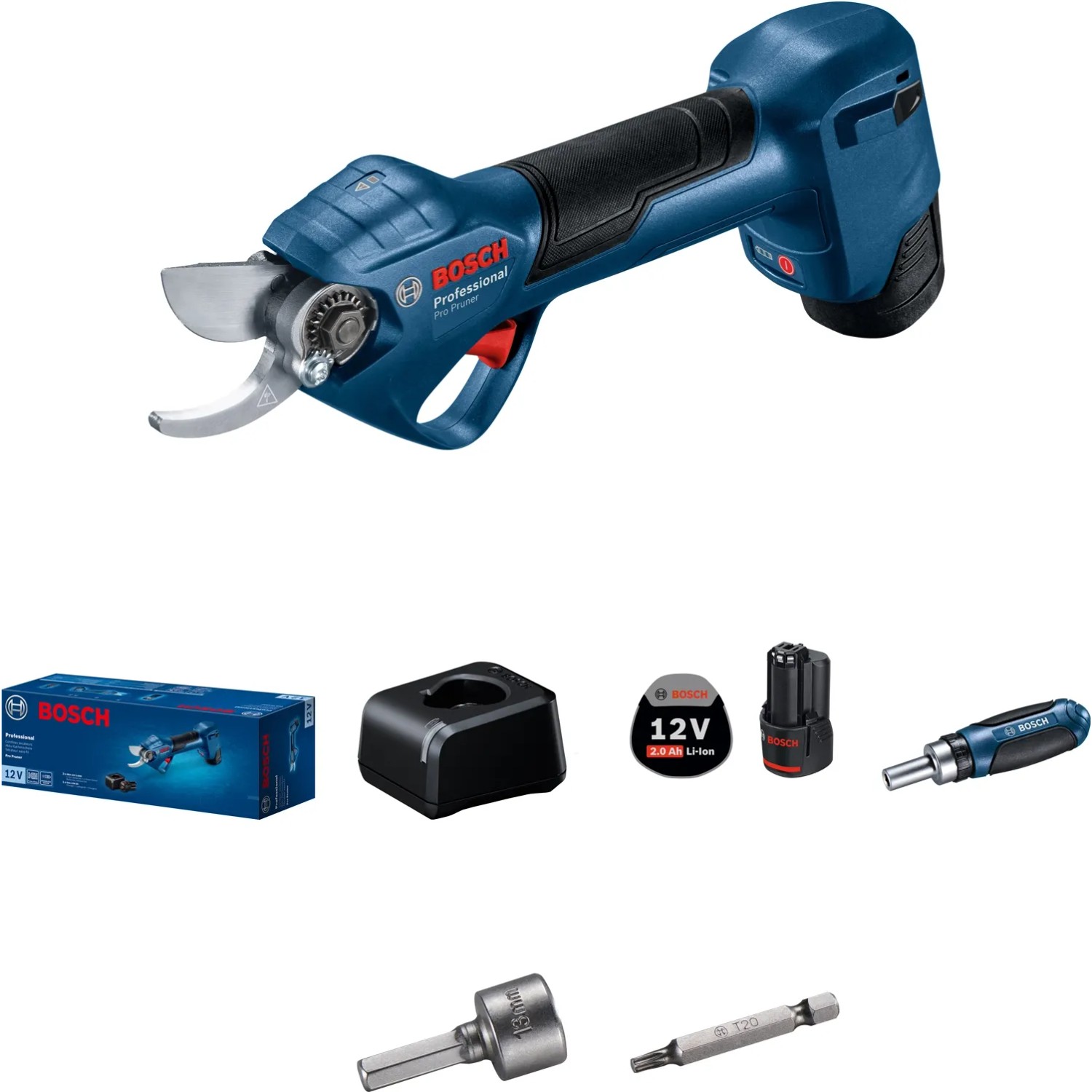 E-shop Bosch Professional Aku záhradné nožnice Pre Pruner 2 x aku + nabíjačka