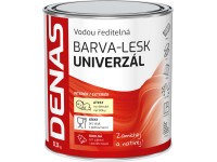 Denas Vrchná farba na drevo, kov a betón Univerzál-lesk, 0100 biela, 300 g
