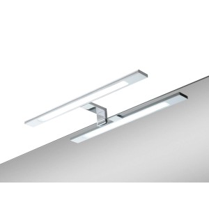 Chrómové LED svetlo Lines III, 40 cm, pre zrkadlá v kúpeľni.