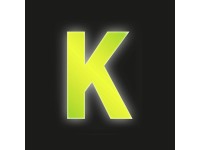 Conacord Reflexné domové písmeno K, žlté, 8 cm