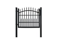 Dekoratívna jednokrídlová bránka Avignon na zabetónovanie antracit 120 x 110 cm