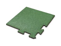 MAX3 Gumová dlažba PUZZLE rohový diel zelená 500 x 500 x 25 mm