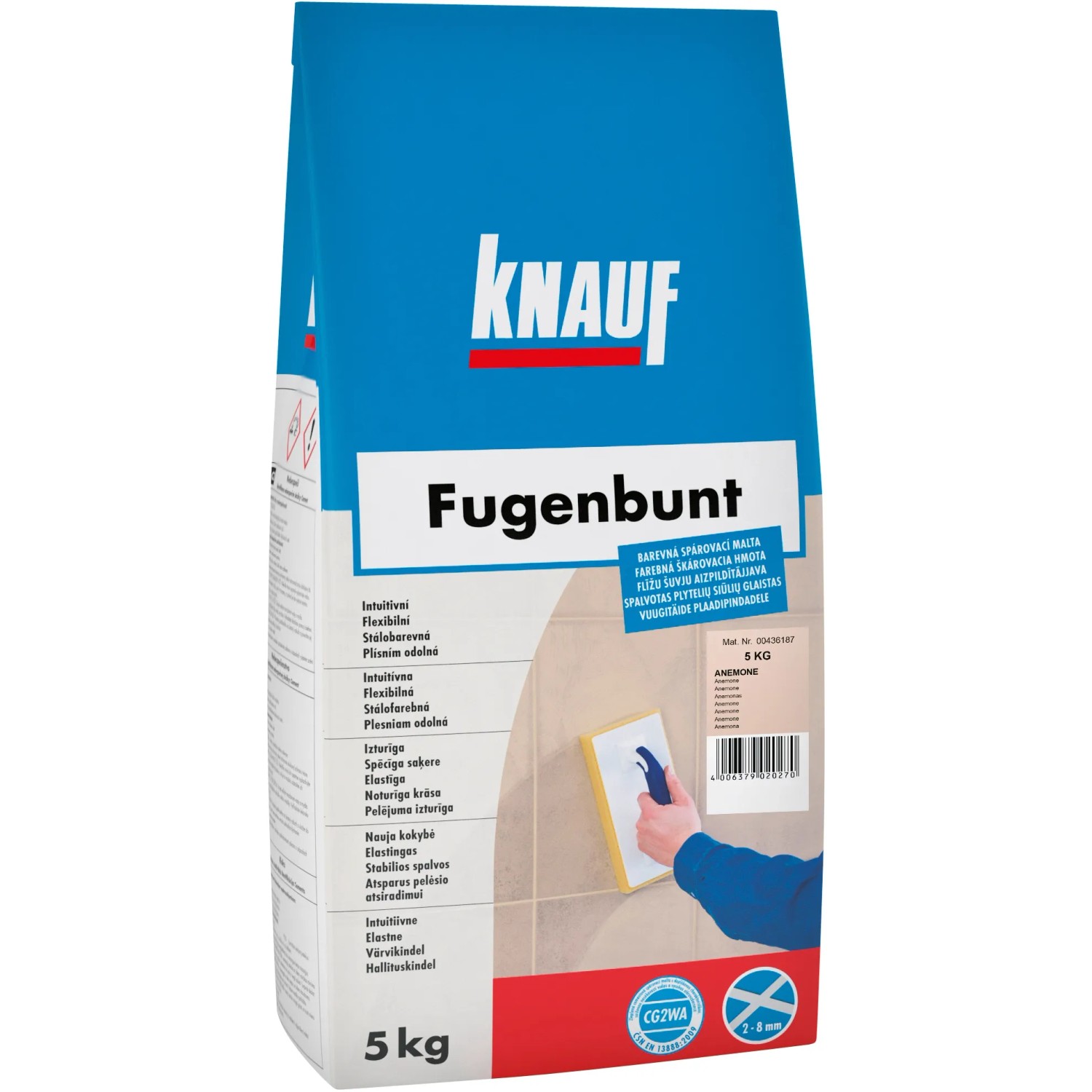 E-shop Knauf Škárovacia hmota Fugenbunt, Anemone, 5 kg