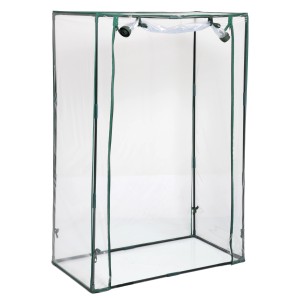 Skleník Floraworld 5 m² s fóliou a zeleným PVC rámom.