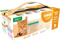 IAMS Multipack Delights Adult s morským a suchozemským mäsom v omáčke 48x 85 g