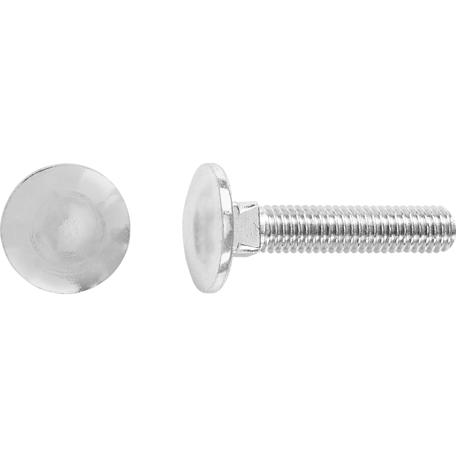 E-shop Vrátová skrutka M6 x 20 mm plný závit bielo pozinkovaný, 100 ks