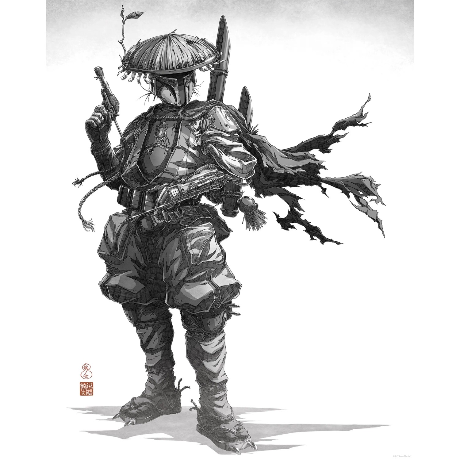 E-shop Komár Plagát Star Wars Vision Samurai Bounty Hunter 40 x 50 cm
