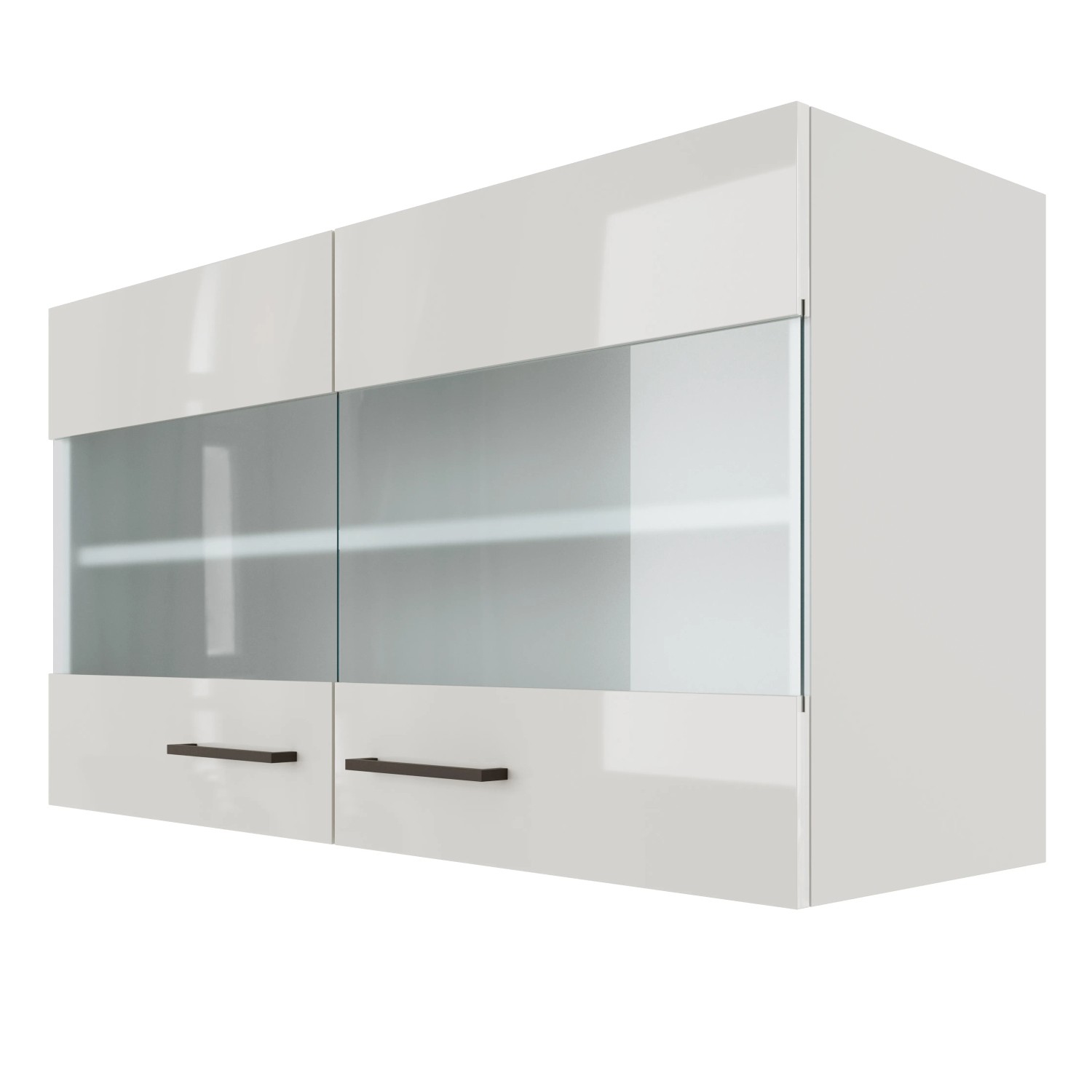 E-shop Flex-Well Kuchynská skrinka Lund horná presklená 100 x 54,8 x 32 cm
