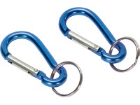 LUX Hliníková karabína modrá 2 ks, 5 mm