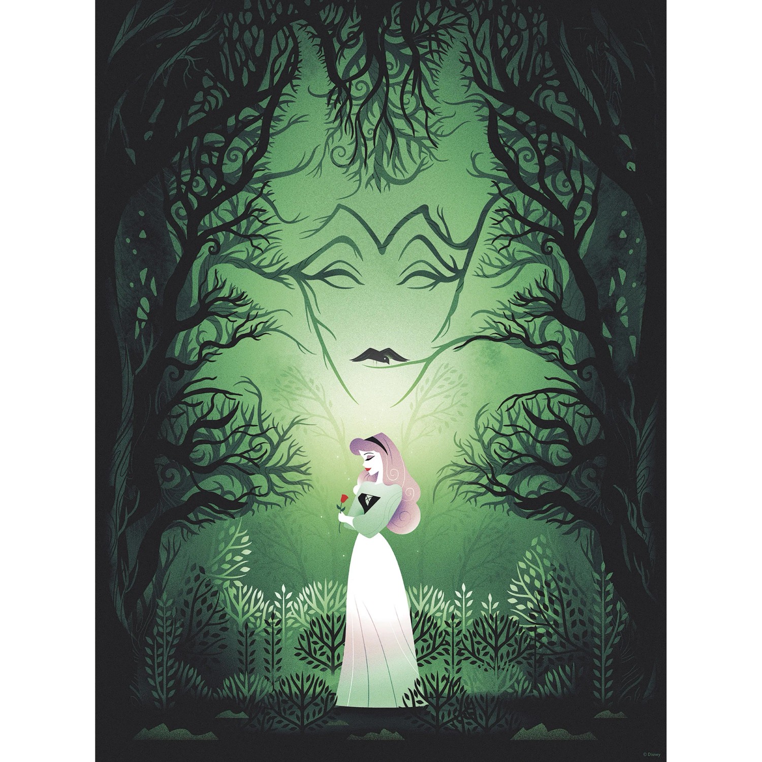 E-shop Komar Plagát Disney Sleeping Beauty Aurora Maleficent 30 x 40 cm