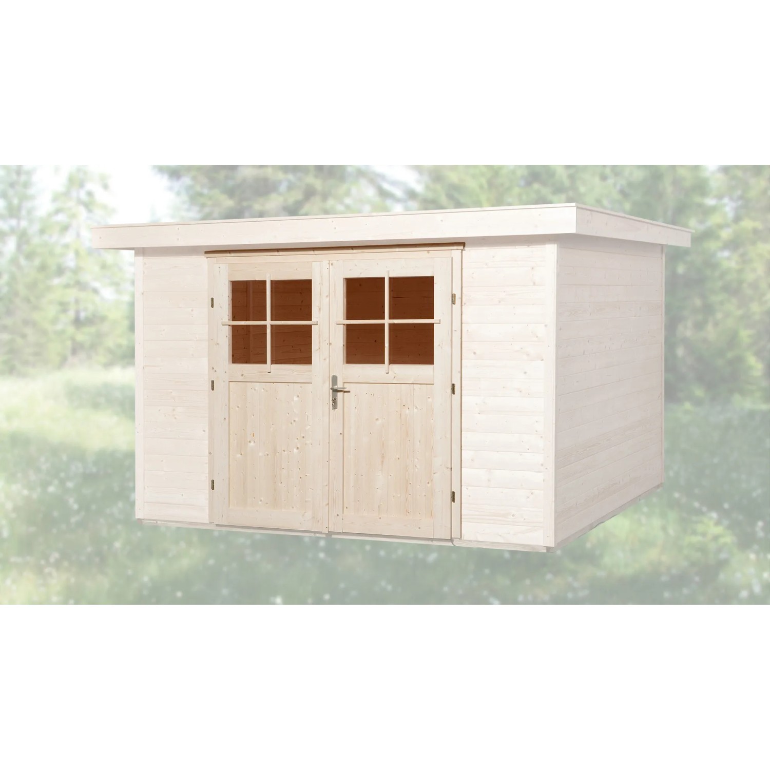 E-shop Weka Prídavné dvojkrídlé dvere pre domček s hr. stien 21/28 mm, 182 x 182 cm