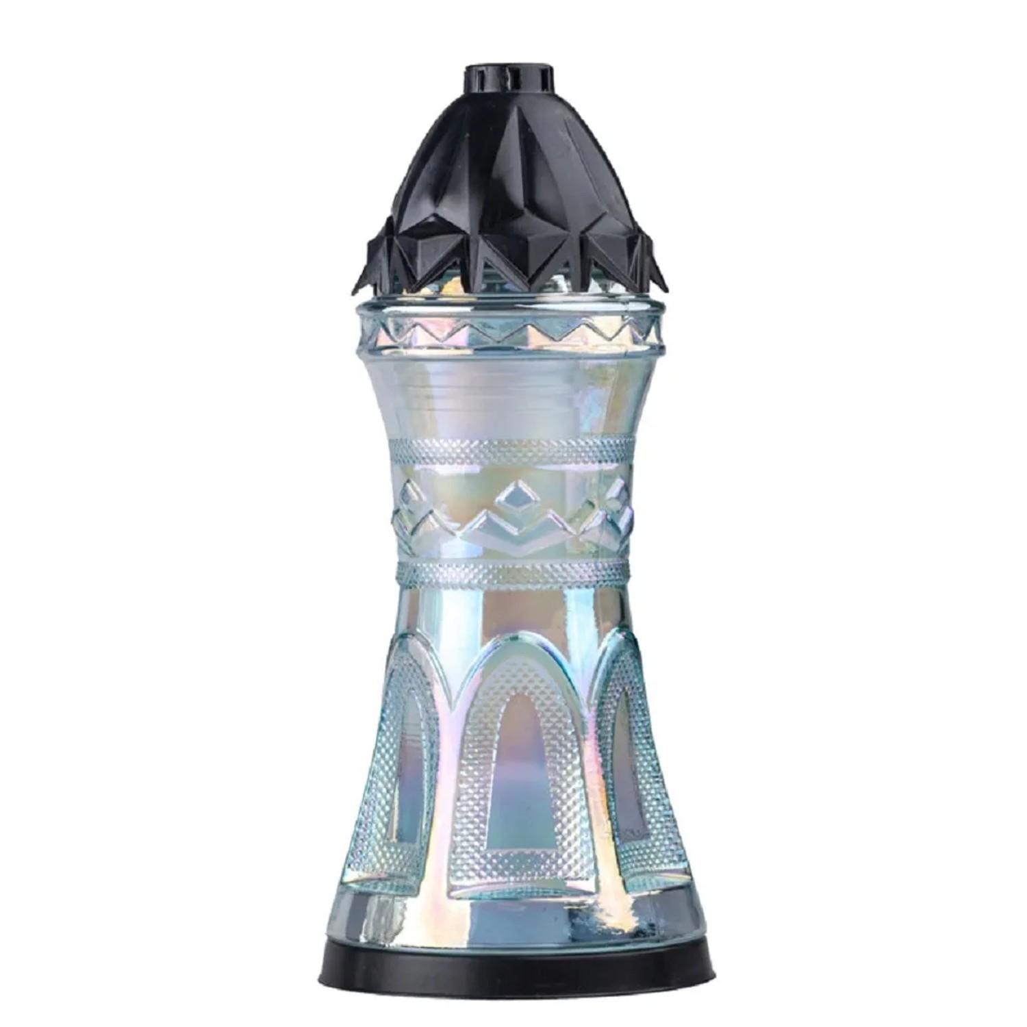 E-shop Náhrobné sklo s čiernym viečkom 120 g, 39 cm
