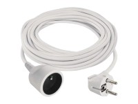 Emos Predlžovací kábel biely s 1 zásuvkou/zástrčkou, max. 10 A/2300 W, 10 m