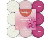 Bolsius Vonné čajové sviečky Rosa Orchidee, 3 farby, 18 ks