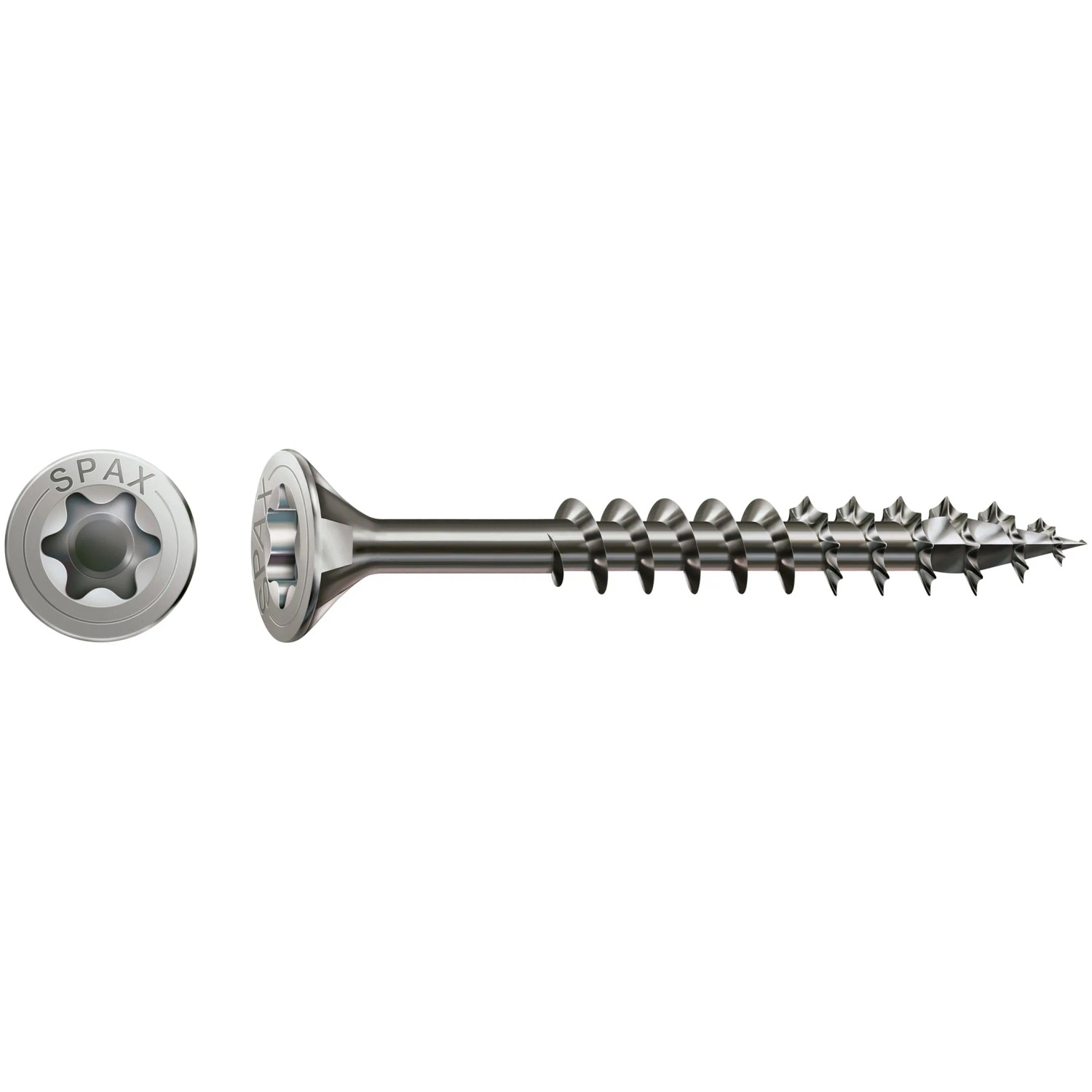 E-shop Spax Uni skrutka zápust.hlava T-Star+ T20 čiast.závit oceľ A2 45 x 50 mm 200 ks