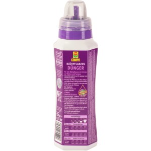 Compo hnojivo pre kvitnúce rastliny 500 ml pre bujné kvety v interiéri, na balkónoch a terasách.