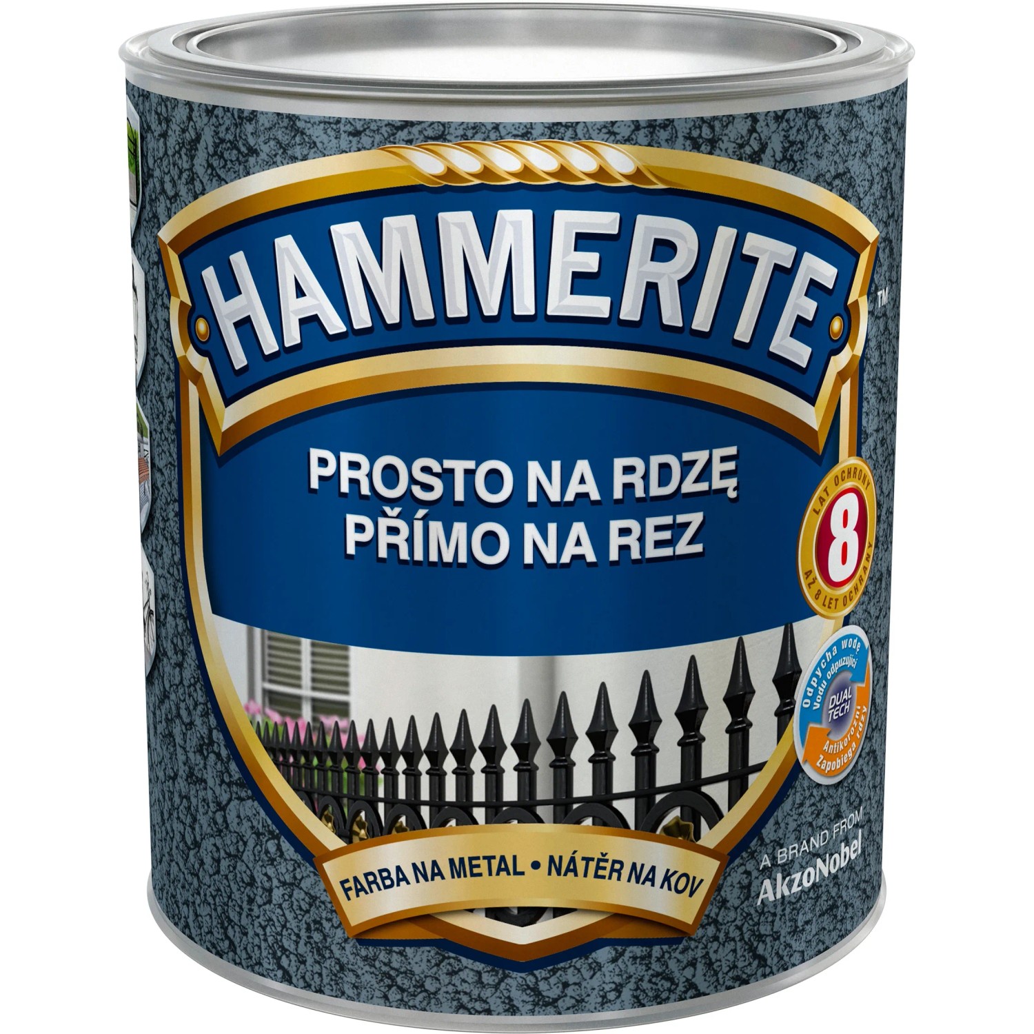 E-shop Hammerite Priamo na hrdzu farba na železné kovy kladivková zelená 0,7 l