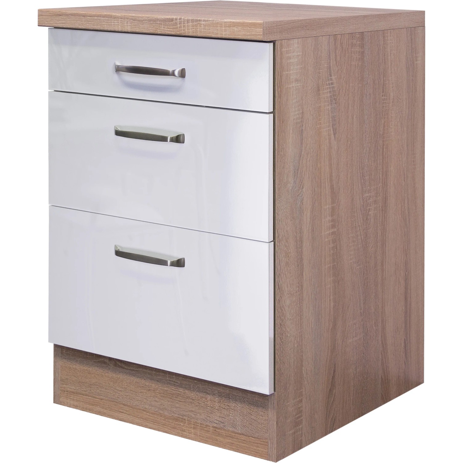 E-shop Flex-Well Kuchynská skrinka Valero spodná, zásuvky, 60 x 86 x 57,1 cm