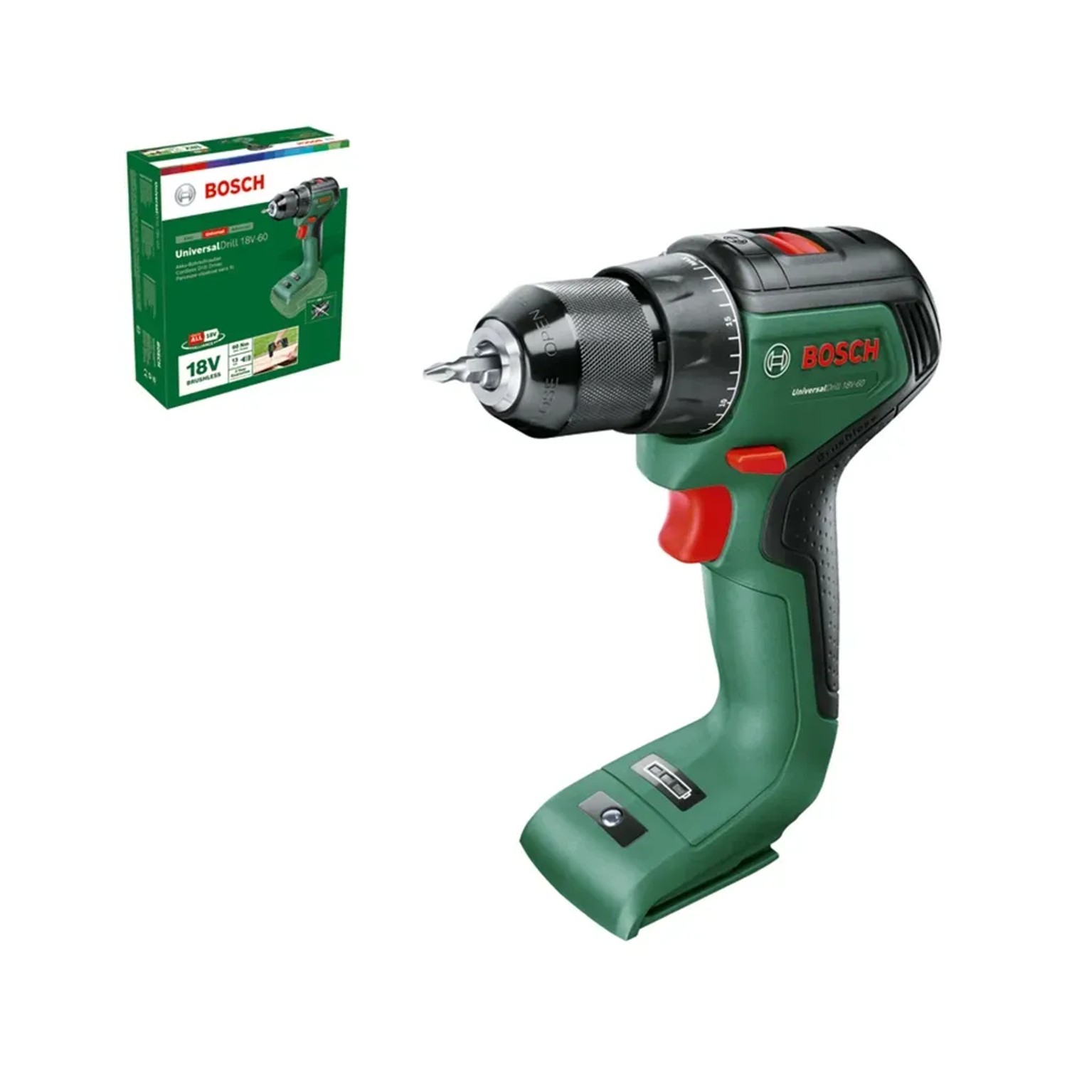 E-shop Bosch Aku skrutkovač Universal Drill 18V-60, bez aku