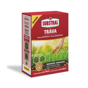 Balenie trávneho semena Substral na opravu a obnovu trávnika.