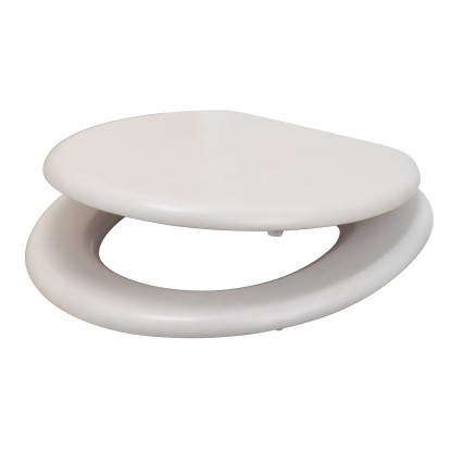 OBI WC sedadlo Moros pravé drevo biela farba