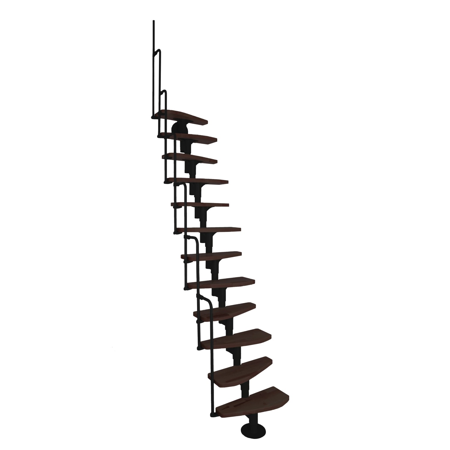E-shop Minka STAIRS Modulové schodisko Monaco orech/čierna, 293,8 cm