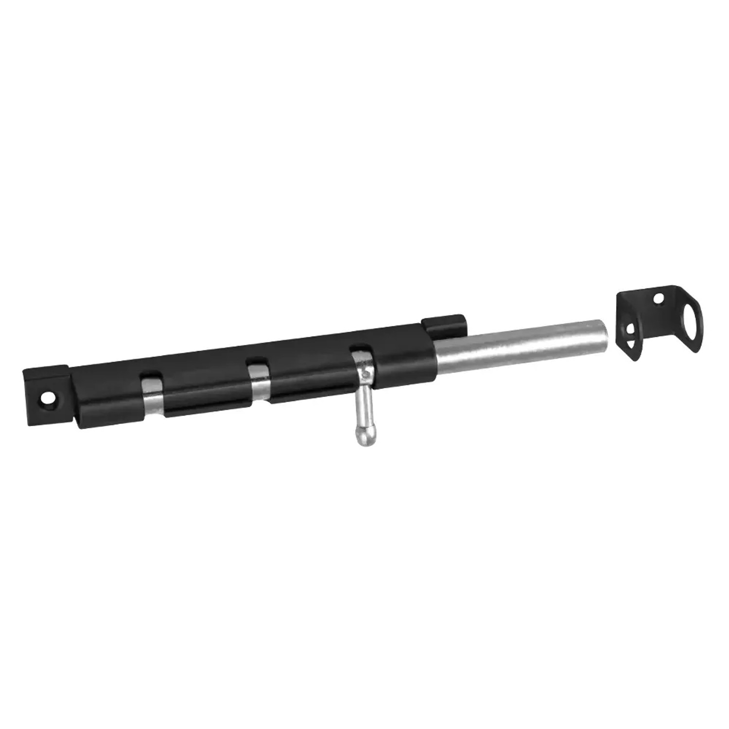 E-shop Domax Zástrč s okrúhlym jazdcom úzka WOS 150, čierna duplex, 150 x 16 mm