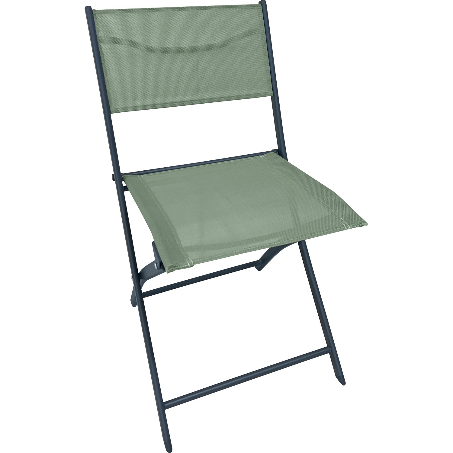 E-shop OBI Skladacia stolička Toconao antracitová/zelená 81 x 45 x 51 cm