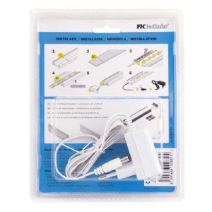 FK Technics SET LED pásik COB s dotykovým spínačom, vr. zdroje, 24W, 4000K, 3 m