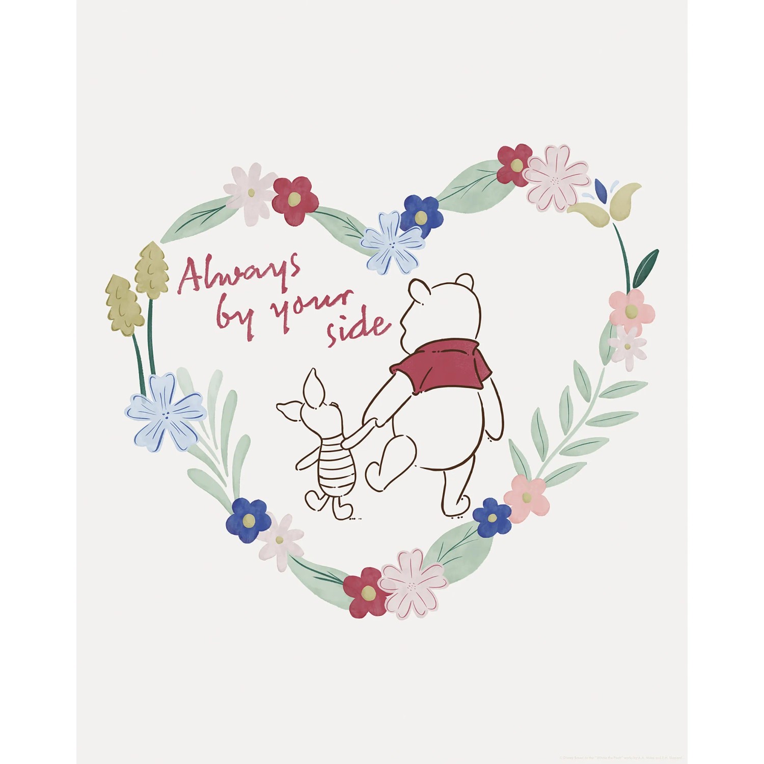 E-shop Komar Plagát Disney Winnie Pooh Always by Your Side 40 x 50 cm