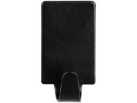 Wenko Samolepiaci hranatý háčik z nerezovej ocele, čierna, 4 ks