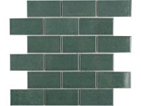 Euro Stone Keramická mozaika Castello Brick tmavo zelená 30,3 x 30,6 cm Euro Stone Keramická mozaika Castello Brick tmavo zelená 30,3 x 30,6 cm